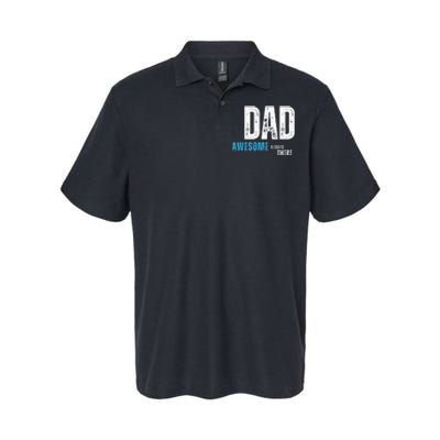 Dad Awesome Always There FatherS Day Softstyle Adult Sport Polo