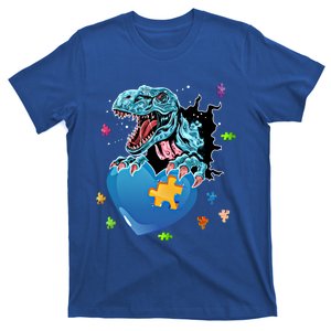 Dinosaur Autism Awareness Love Dinosaur Autism Cool Gift T-Shirt