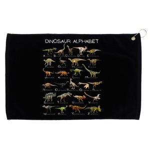 Dinosaur Alphabet ABC Dino Paleontology Educational Grommeted Golf Towel