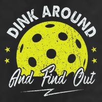 Dink Around And Find Out Funny Pickleball Sayings Women 7 Panel Mesh Trucker Snapback Hat