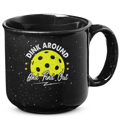 Dink Around And Find Out Funny Pickleball Sayings Women 15oz Campfire Ceramic Mug