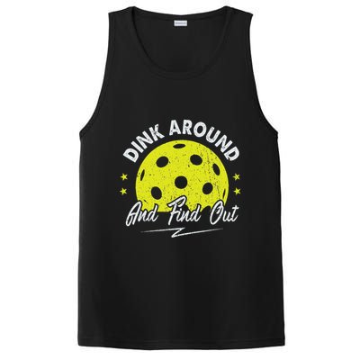 Dink Around And Find Out Funny Pickleball Sayings Women PosiCharge Competitor Tank