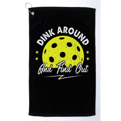 Dink Around And Find Out Funny Pickleball Sayings Women Golf Towel