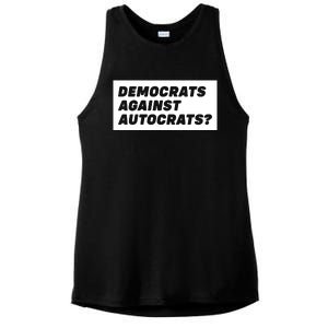 Democrats Against Autocrats Ladies PosiCharge Tri-Blend Wicking Tank