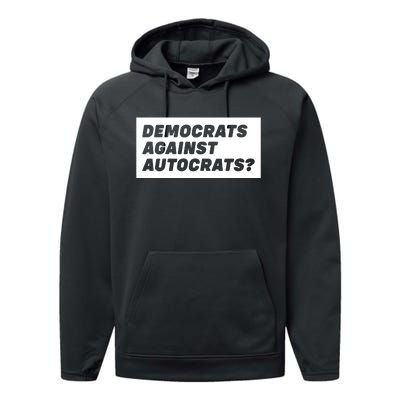 Democrats Against Autocrats Performance Fleece Hoodie