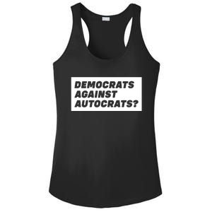 Democrats Against Autocrats Ladies PosiCharge Competitor Racerback Tank