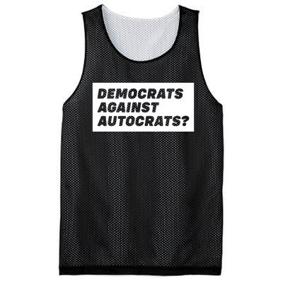 Democrats Against Autocrats Mesh Reversible Basketball Jersey Tank