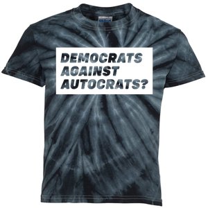 Democrats Against Autocrats Kids Tie-Dye T-Shirt