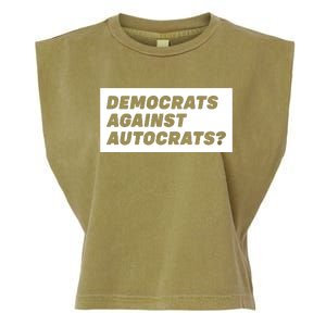 Democrats Against Autocrats Garment-Dyed Women's Muscle Tee