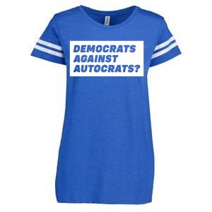 Democrats Against Autocrats Enza Ladies Jersey Football T-Shirt