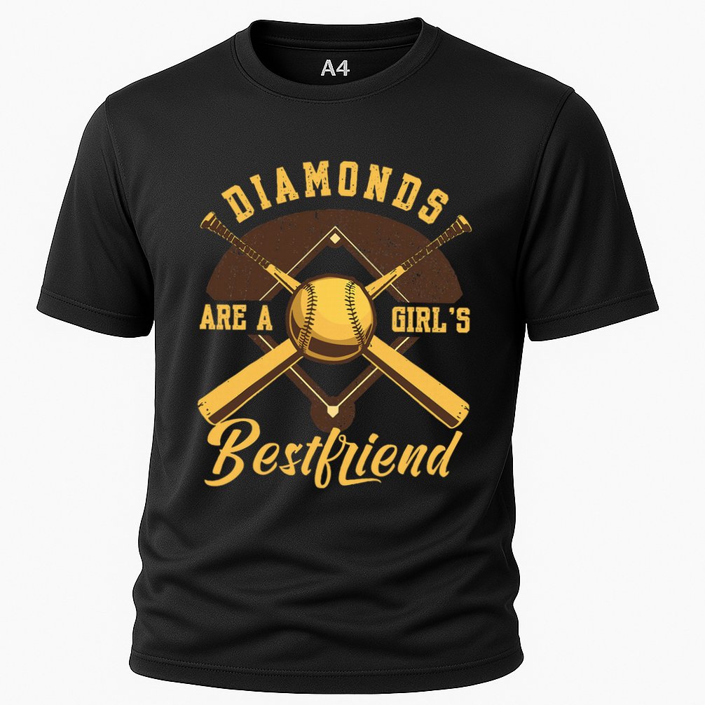 Diamonds Are A Girl Best Friend Friendship Bestfriend Cooling Performance Crew T-Shirt