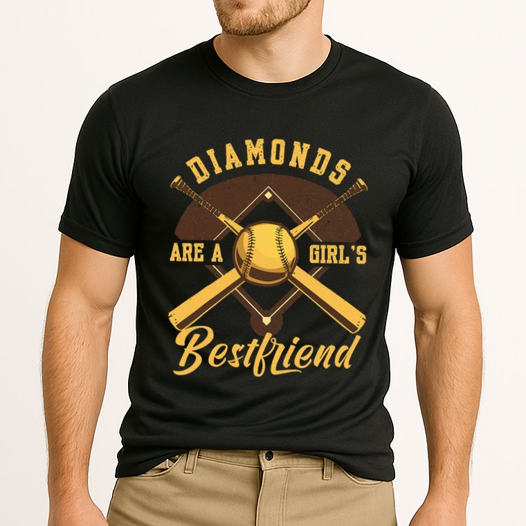 Diamonds Are A Girl Best Friend Friendship Bestfriend Cooling Performance Crew T-Shirt