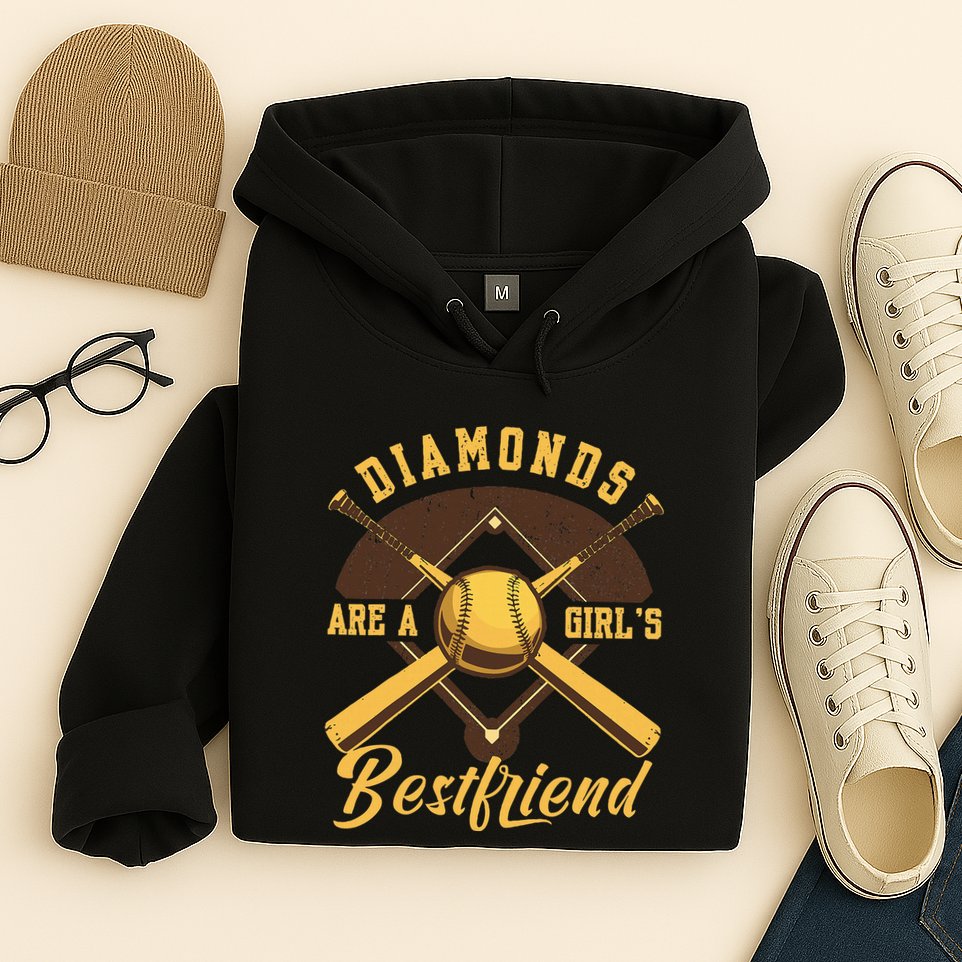 Diamonds Are A Girl Best Friend Friendship Bestfriend Hoodie