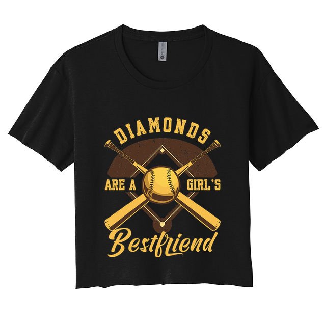 Diamonds Are A Girl Best Friend Friendship Bestfriend Crop Top
