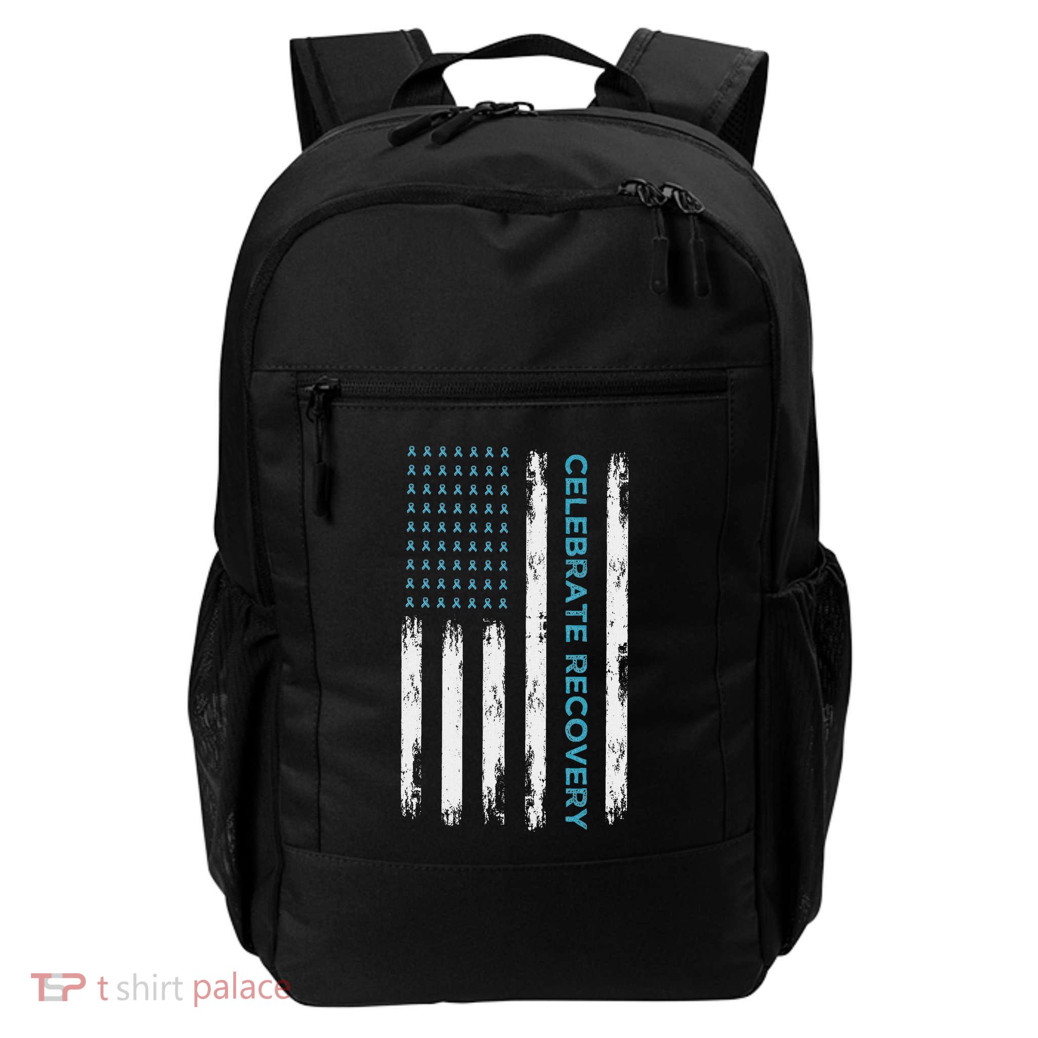 Drug Alcohol Addiction Recovery Celebrate Recovery Usa Flag Daily Commute Backpack