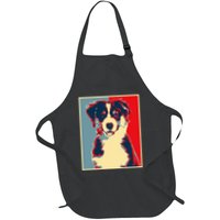 Dog Artwork Aussie Vintage Silhouette Australian Shepherd Apron