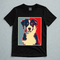 Dog Artwork Aussie Vintage Silhouette Australian Shepherd T-Shirt