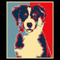 Dog Artwork Aussie Vintage Silhouette Australian Shepherd Tall T-Shirt
