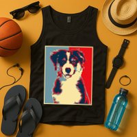 Dog Artwork Aussie Vintage Silhouette Australian Shepherd Tank Top