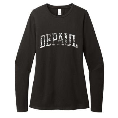 Depaul Athletic Arch College University Alumni Womens CVC Long Sleeve Shirt