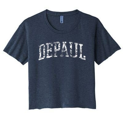 Depaul Athletic Arch College University Alumni Women's Crop Top Tee