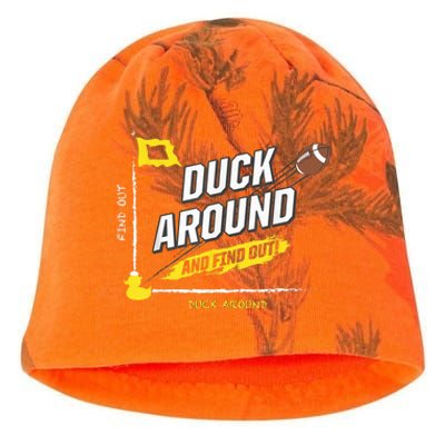 Duck Around And Find Out Football Fans Kati - Camo Knit Beanie