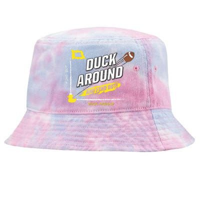 Duck Around And Find Out Football Fans Tie-Dyed Bucket Hat