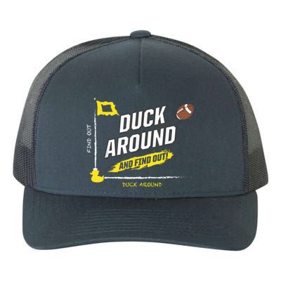 Duck Around And Find Out Football Fans Yupoong Adult 5-Panel Trucker Hat