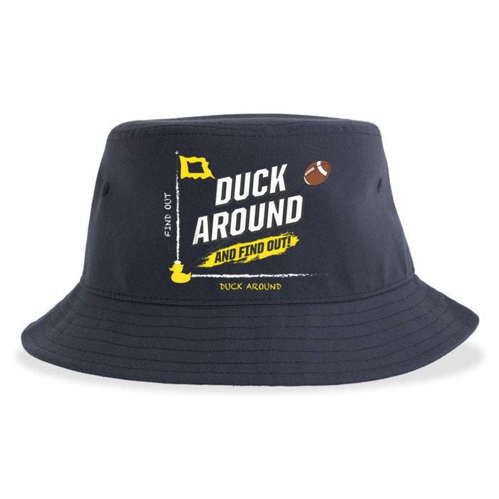 Duck Around And Find Out Football Fans Sustainable Bucket Hat