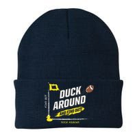 Duck Around And Find Out Football Fans Knit Cap Winter Beanie