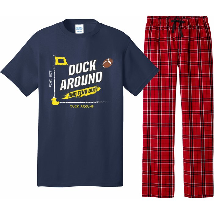 Duck Around And Find Out Football Fans Pajama Set