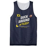 Duck Around And Find Out Football Fans Mesh Reversible Basketball Jersey Tank