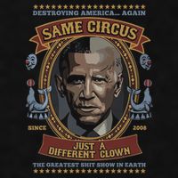 Destroying America Again Same Circus Just A Different Clown Ladies PosiCharge Tri-Blend Wicking Tank