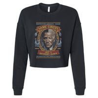Destroying America Again Same Circus Just A Different Clown Cropped Pullover Crew