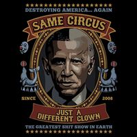 Destroying America Again Same Circus Just A Different Clown Cropped Pullover Crew