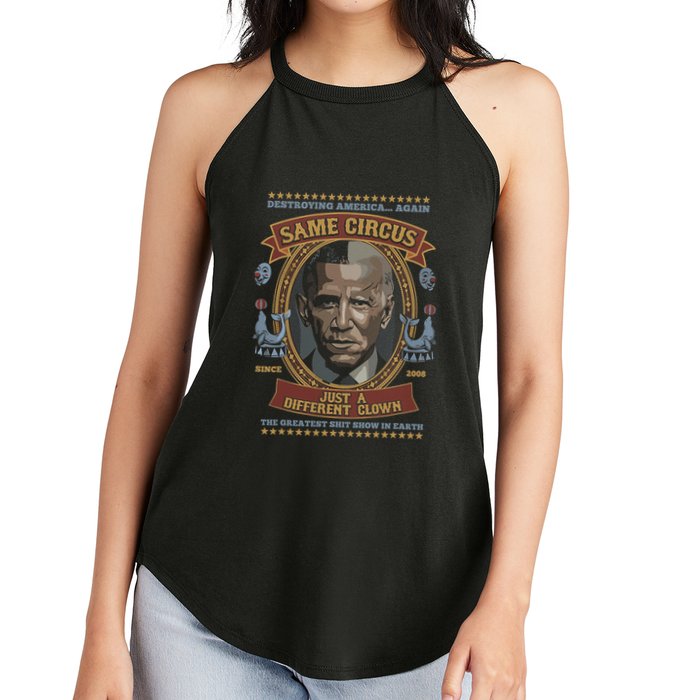 Destroying America Again Same Circus Just A Different Clown Women's Perfect Tri Rocker Tank
