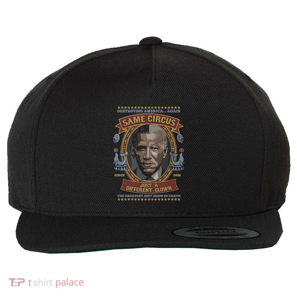 Destroying America Again Same Circus Just A Different Clown Wool Snapback Cap
