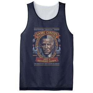 Destroying America Again Same Circus Just A Different Clown Mesh Reversible Basketball Jersey Tank