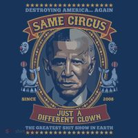 Destroying America Again Same Circus Just A Different Clown Tall Sweatshirt