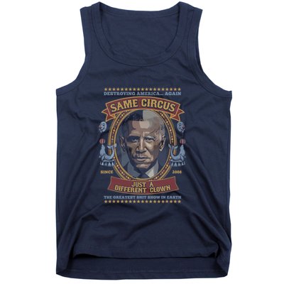 Destroying America Again Same Circus Just A Different Clown Tank Top