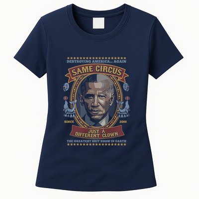 Destroying America Again Same Circus Just A Different Clown Womens T-Shirt