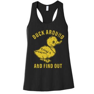 Duck Around And Find Out Women's Racerback Tank