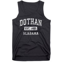 Dothan Alabama Al Vintage Established Sports Tank Top