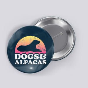 Dogs and Alpacas Dog and Alpaca Button