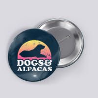 Dogs and Alpacas Dog and Alpaca Button