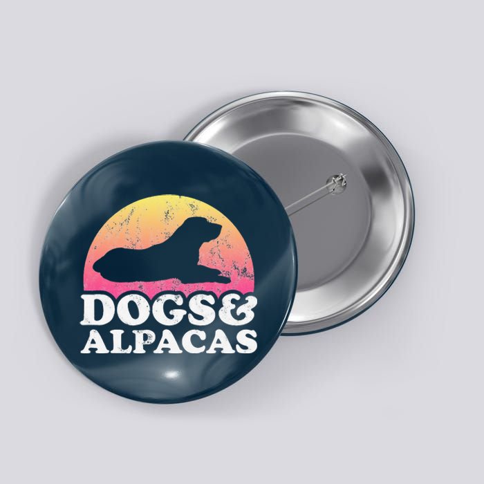 Dogs and Alpacas Dog and Alpaca Button