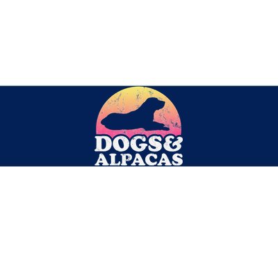 Dogs and Alpacas Dog and Alpaca Bumper Sticker