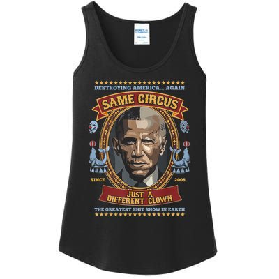 Destroying America Again Same Circus Just Different Clown Ladies Essential Tank