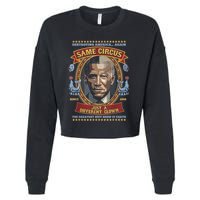 Destroying America Again Same Circus Just Different Clown Cropped Pullover Crew