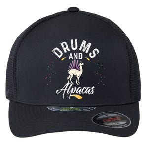 Drums And ALPACAS for Drummer Flexfit Unipanel Trucker Cap